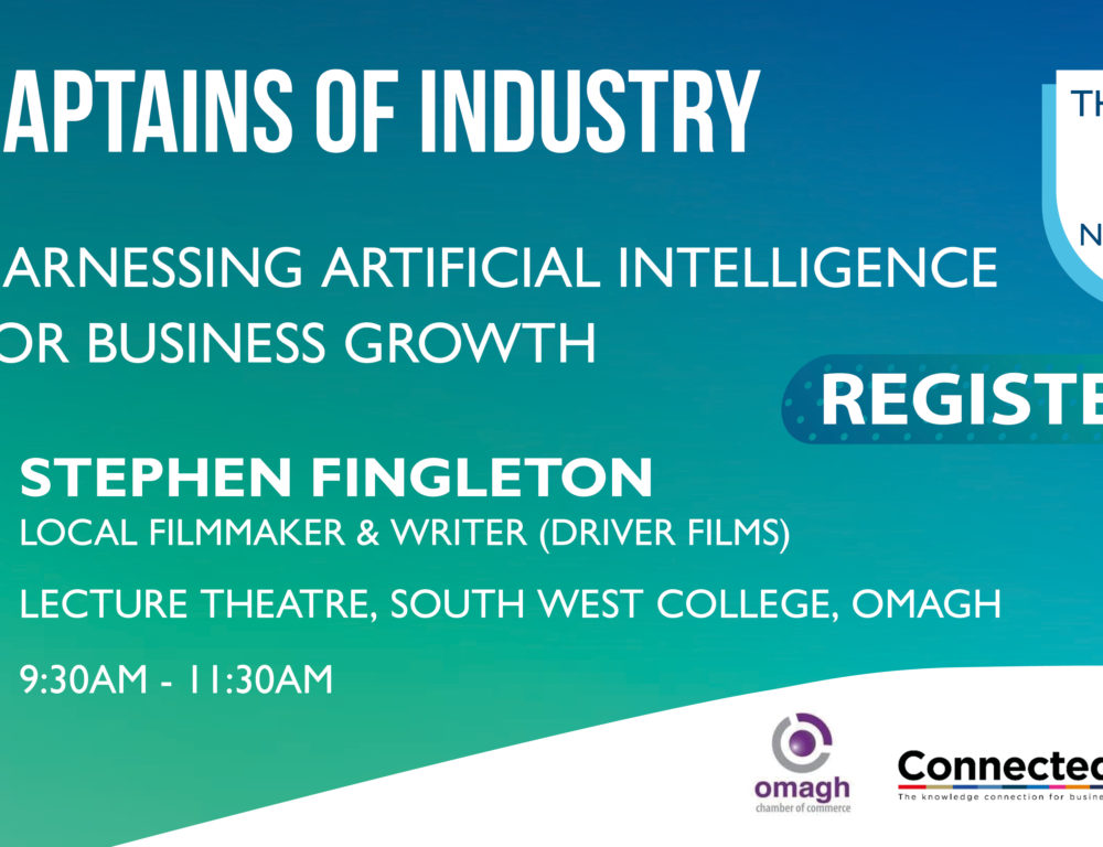 Captains of Industry seminar "Harnessing Artificial Intelligence" - Guest Speaker - Stephen Fingleton