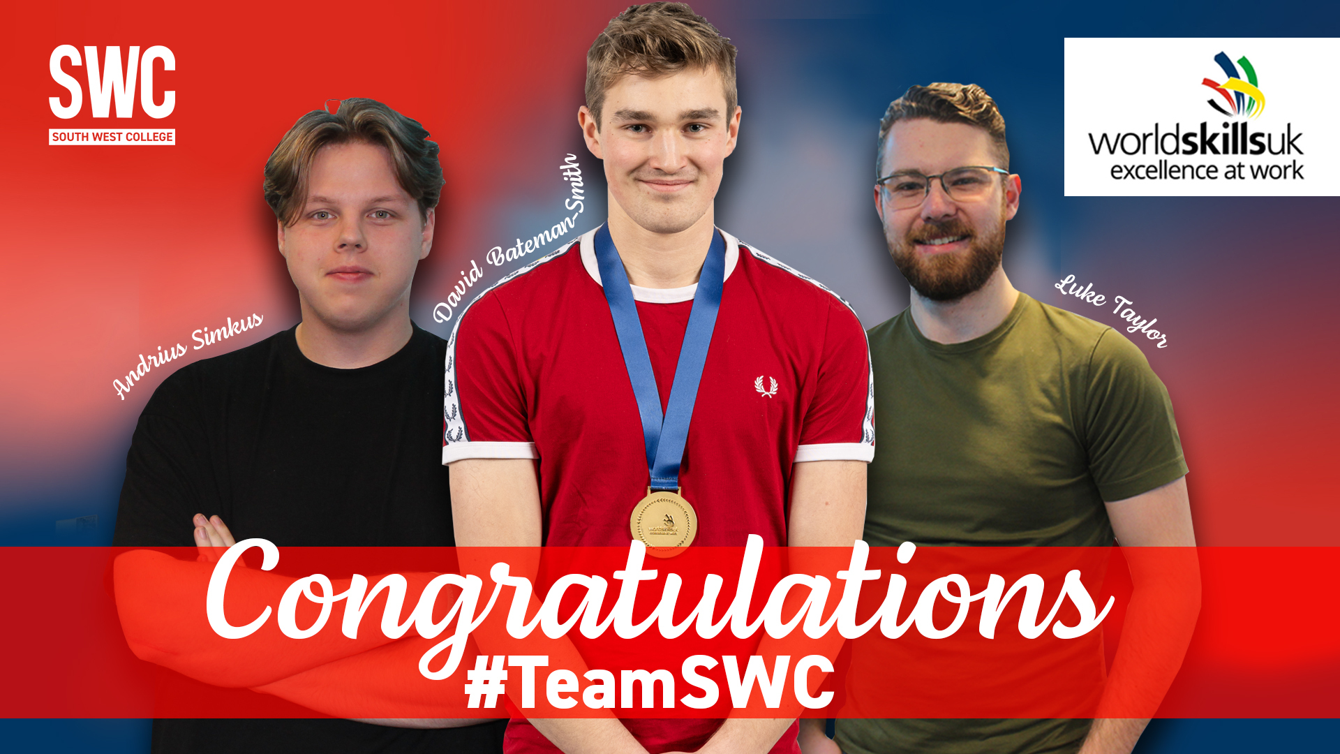 Medal success for South West College at WorldSkills UK Finals South
