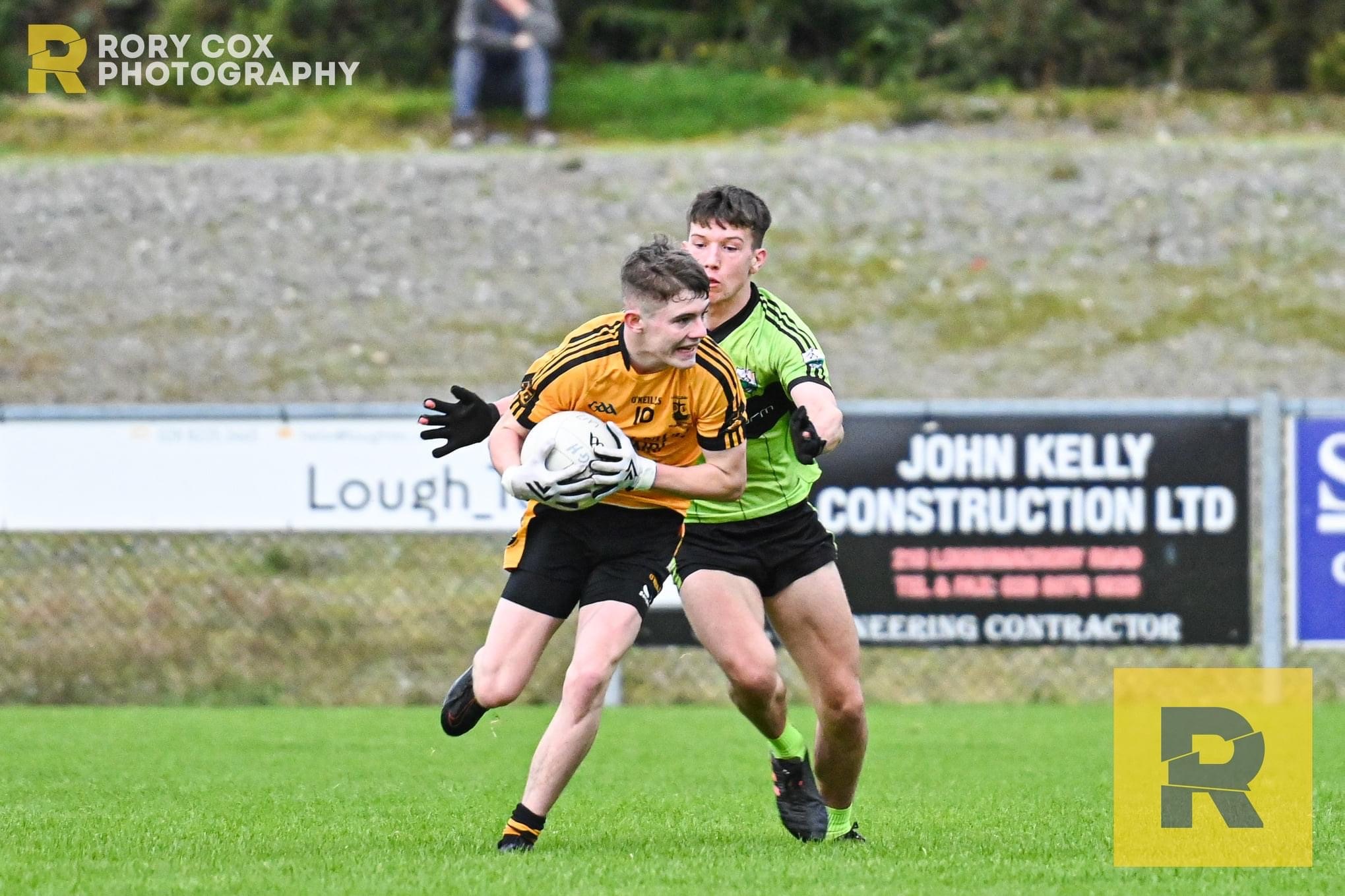 Tarlach playing for his local GAA team