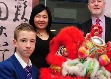 Dancing dragons dazzle Dungannon at Confucius Classroom Project launch
