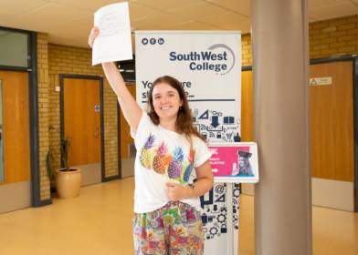 South West College students celebrate Results Day success