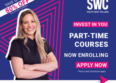 Apply and save with up to 80% off selected part-time courses