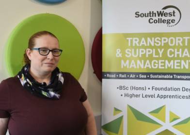 Joanne drives her career forward with Transport and Supply degree